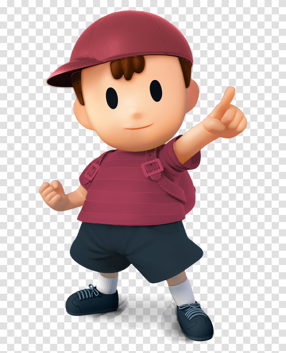 Ness Timmy Turner Super Smash Bros Wii U Ness, Doll, Toy, Person, Human Transparent Png