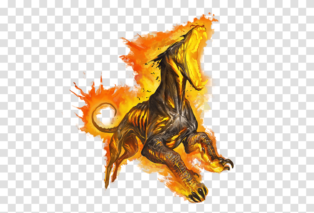 Nessian Hell Hound Pathfinder, Dragon, Person, Human Transparent Png