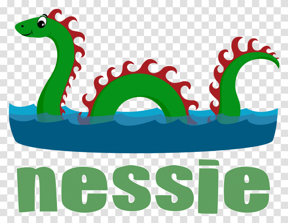 Nessie Footer Loch Ness Monster Cartoon Nessie, Animal, Label, Outdoors Transparent Png