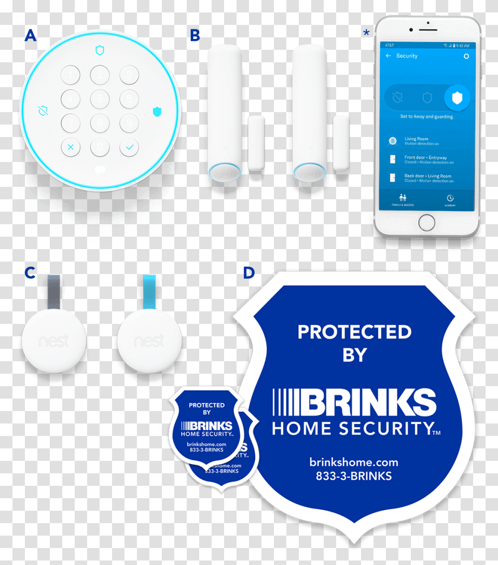 Nest Secure Brinks Iq Panel, Mobile Phone, Electronics, Label Transparent Png