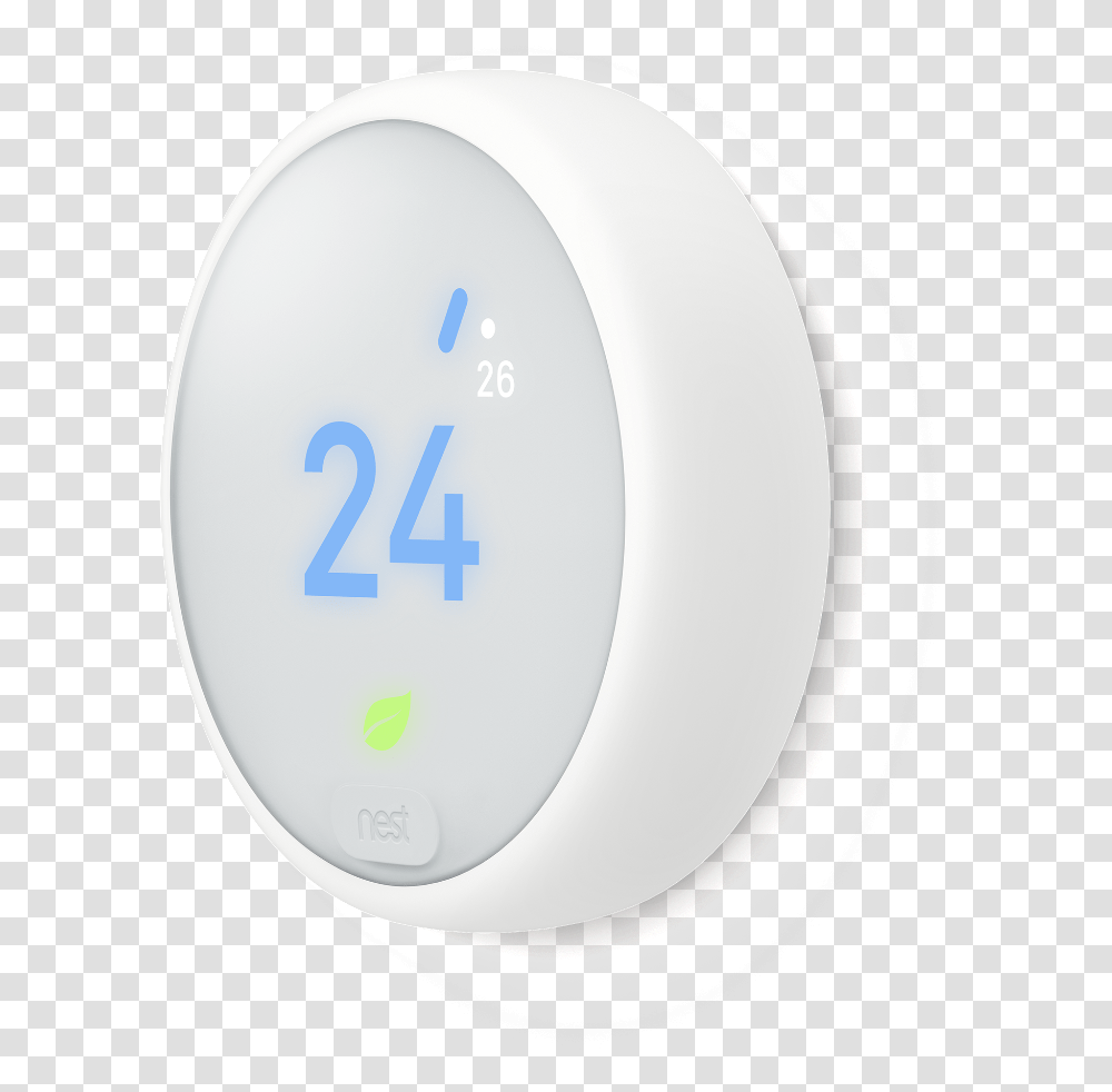 Nest Thermostat E Wifi Smart Thermostat Side View 2 Circle, Number, Mouse Transparent Png