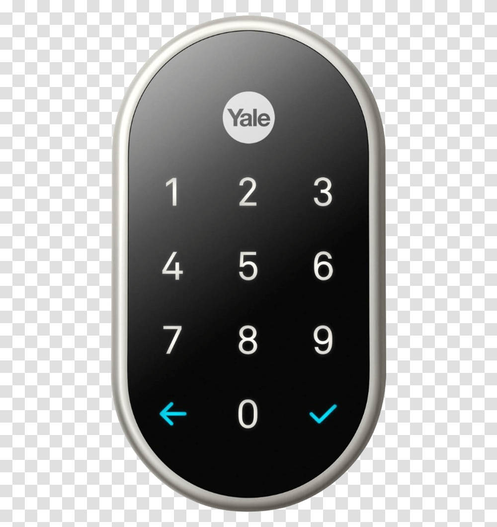 Nest X Yale Lock Satin Nickel With Nest Connect, Mobile Phone, Electronics, Mouse, Hardware Transparent Png