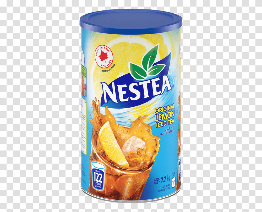 Nestea Original Lemon Iced Tea Madewithnestle Ca, Tin, Can, Canned Goods, Aluminium Transparent Png