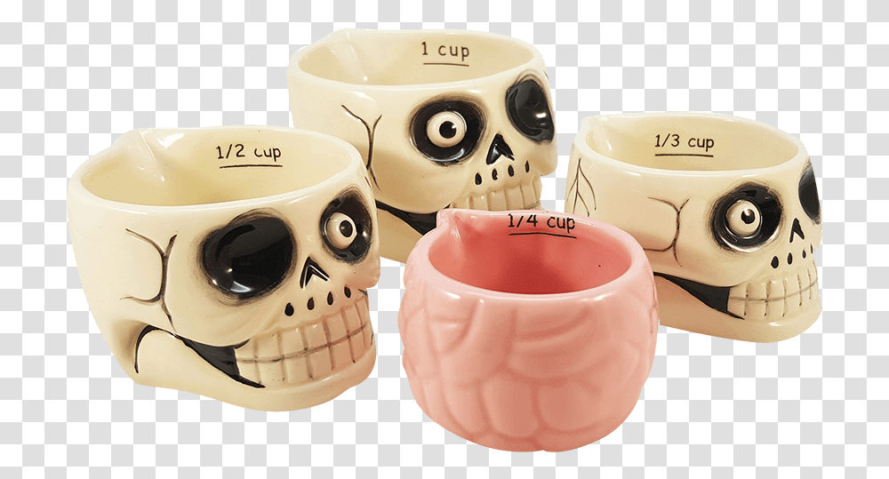 Nesting Skulls Measuring Cups Measuring Cup, Coffee Cup, Bowl, Helmet Transparent Png