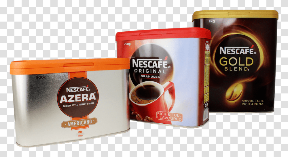 Nestl Launches Rounded Metal Coffee Container Packaging Of Nescafe Coffee, Coffee Cup, Beer, Beverage, Tin Transparent Png