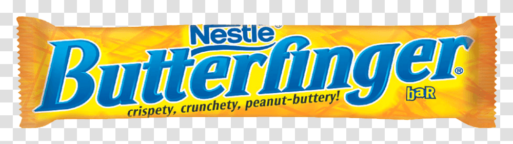 Nestle Butterfinger Butterfinger Candy Bar, Food, Sweets, Confectionery, Word Transparent Png