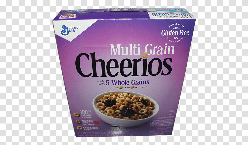 Nestle Cheerios Multigrain Cereal, Food, Plant, Book, Bowl Transparent Png