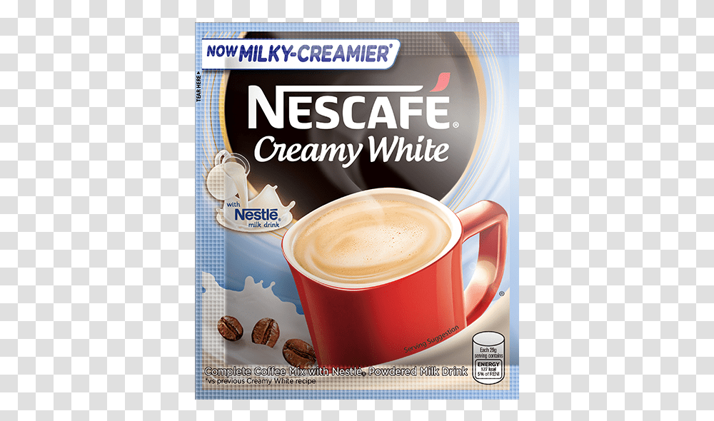 Nestle Creamy White Coffee, Coffee Cup, Latte, Beverage, Drink Transparent Png