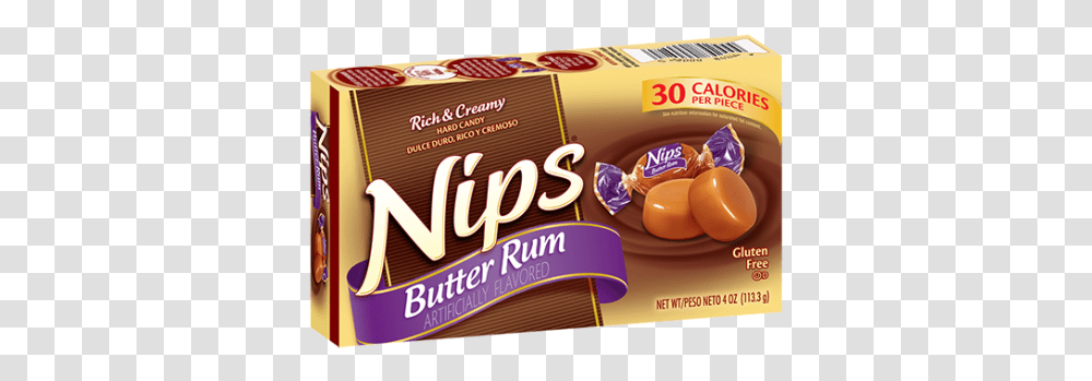 Nestle Nips Butter Rum Chocolate, Sweets, Food, Confectionery, Flyer Transparent Png