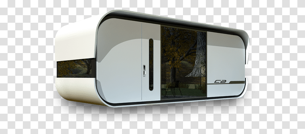 Nestron - New Generation Of Tiny House Portable, Mirror, Car Mirror, Door, Wood Transparent Png