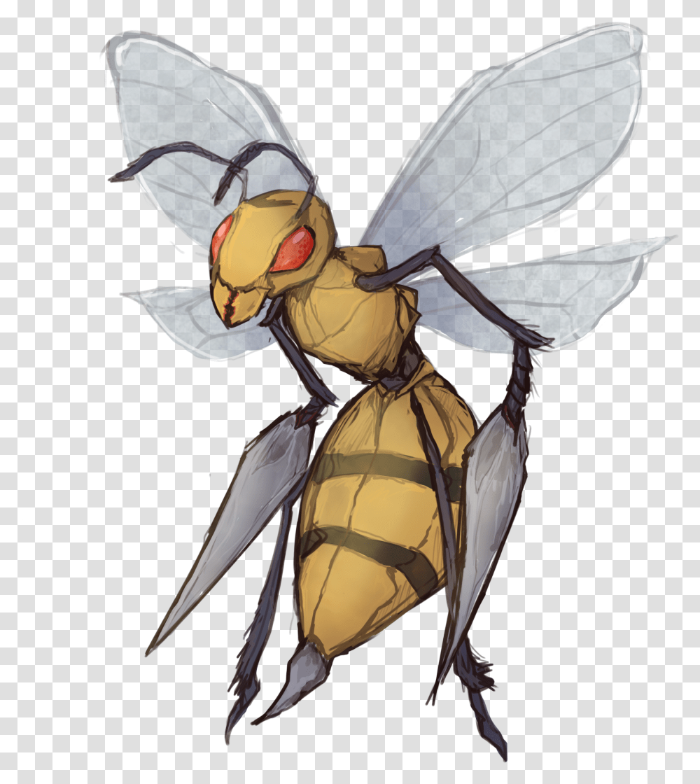 Net Winged Insects, Invertebrate, Animal, Honey Bee, Wasp Transparent Png