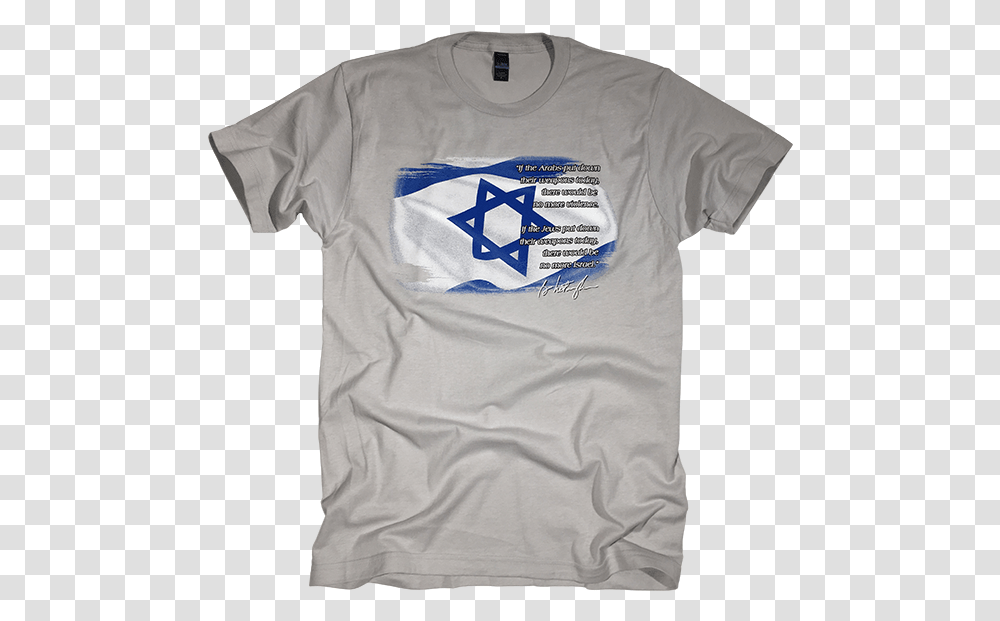 Netanyahu Israel Quote Active Shirt, Clothing, Apparel, T-Shirt Transparent Png