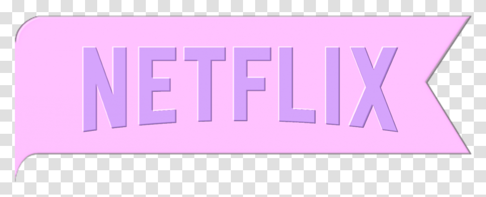 Netflix Banner Label Sticker By Loveliest Doll Horizontal, Purple, Text, Number, Symbol Transparent Png