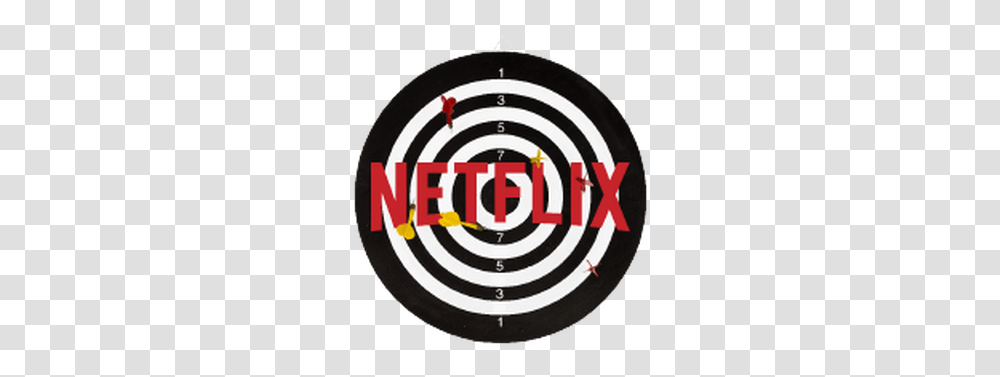 Netflix Brand Assets Circle, Darts, Game, Shooting Range, Text Transparent Png