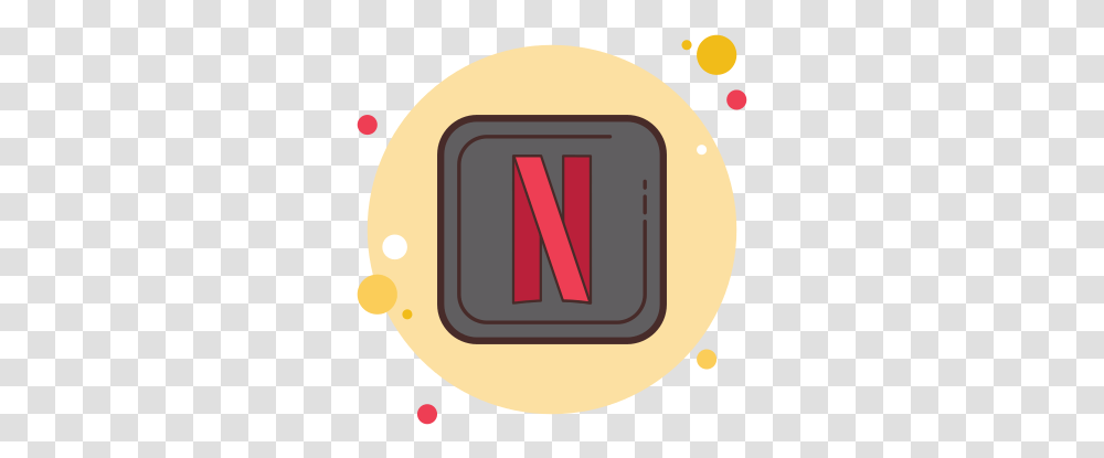 Netflix Desktop App Icon - Free Download And Vector Dot, Label, Text, Logo, Symbol Transparent Png