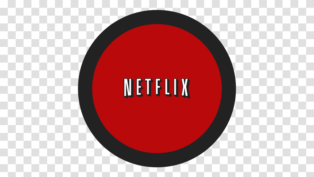 Netflix Icon Circle, Text, Symbol, Light, Sign Transparent Png