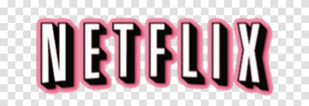 Netflix Logo Pink Image With No Pink Netflix Logo, Label, Text, Number, Symbol Transparent Png