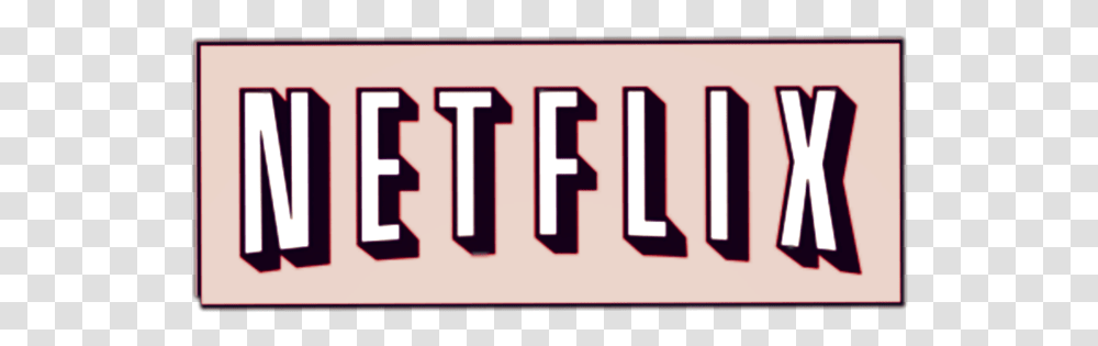 Netflix Logo Pink Pink Vsco Stickers Netflix, Number, Word Transparent Png