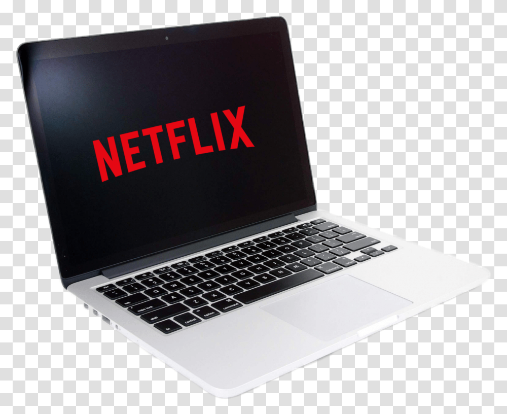 Netflix Netflix Logo On Laptop, Pc, Computer, Electronics, Computer Keyboard Transparent Png