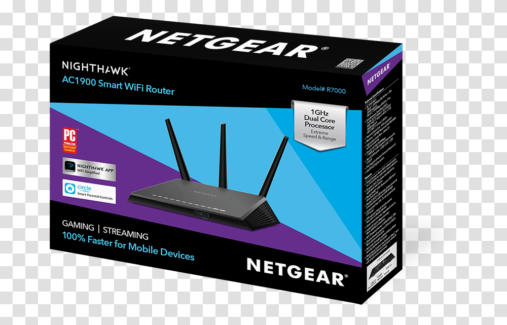 Netgear Nighthawk R7000, Router, Hardware, Electronics, Computer Transparent Png