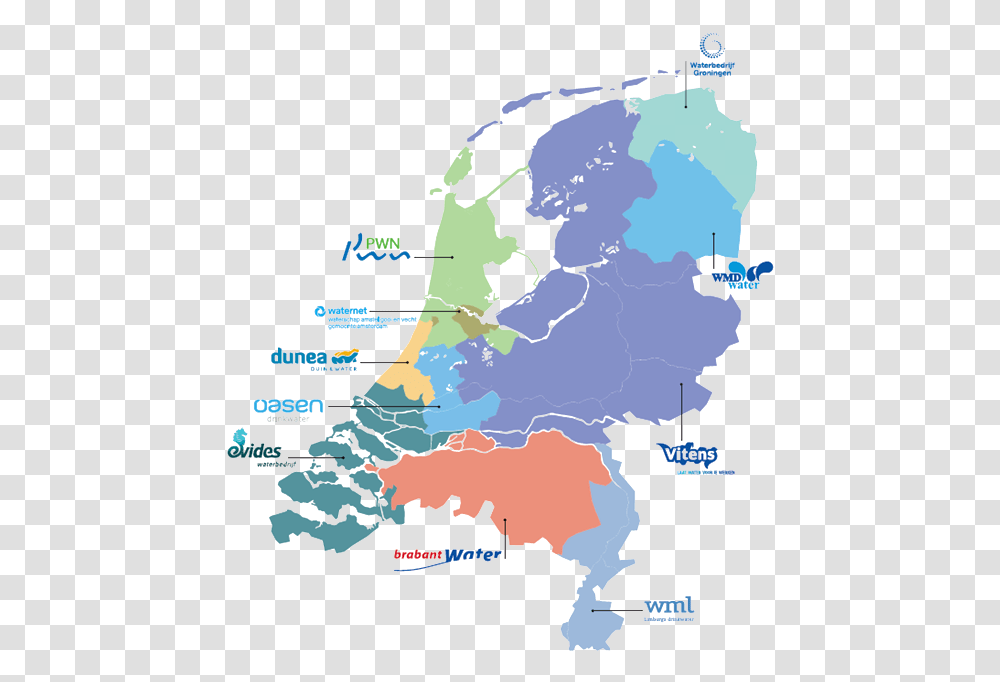 Netherlands Water Bodies, Poster, Plot, Map, Diagram Transparent Png