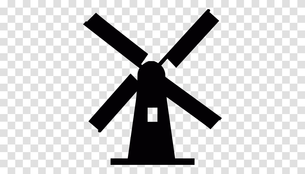 Netherlands Windmill Icon, Silhouette, Lighting, Tree Transparent Png