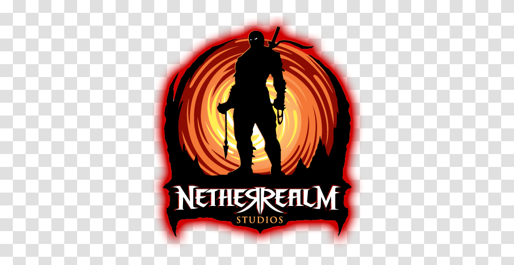 Netherrealm Studios Mknetherrealm Twitter Netherrealm Studios Logo, Poster, Advertisement, Person, Human Transparent Png