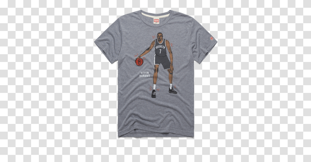 Nets Superstar Kevin Durant For Soccer, Clothing, Apparel, T-Shirt, Person Transparent Png