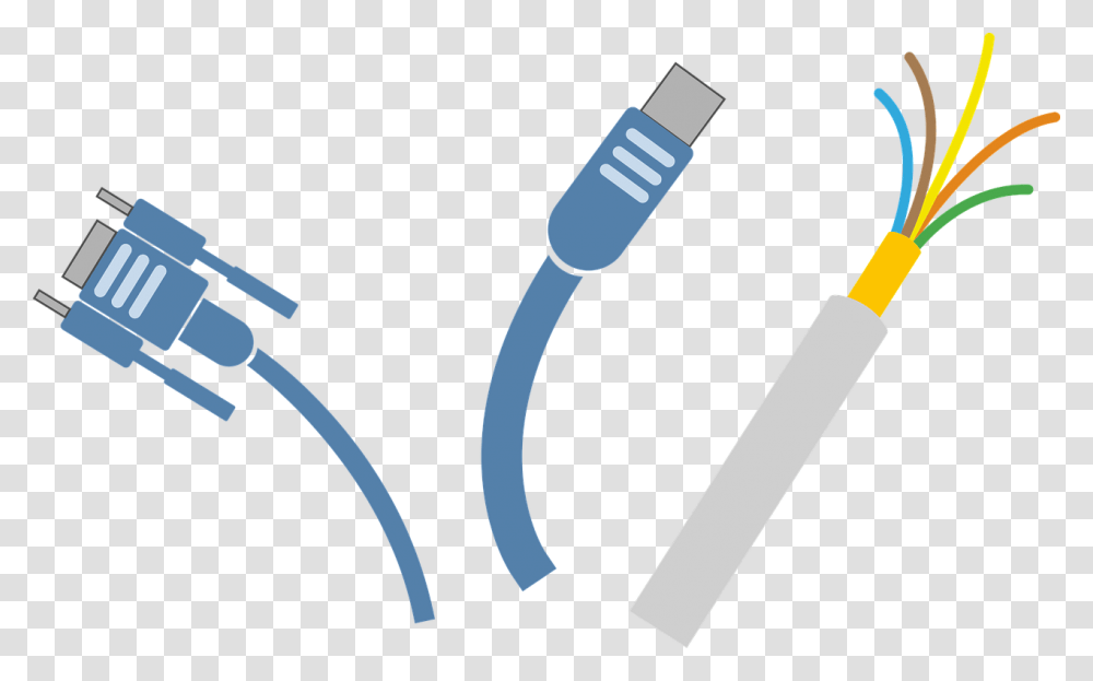 Network Cables Electrical Cable Electrical Wires Amp Cable, Hammer, Tool, Adapter Transparent Png