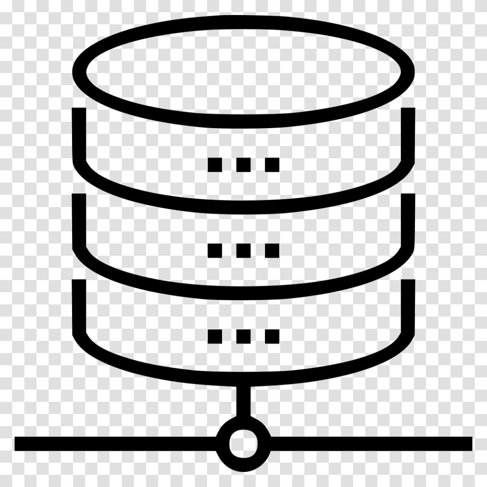 Network Database Icon, Lamp, Pot, Bowl, Stencil Transparent Png