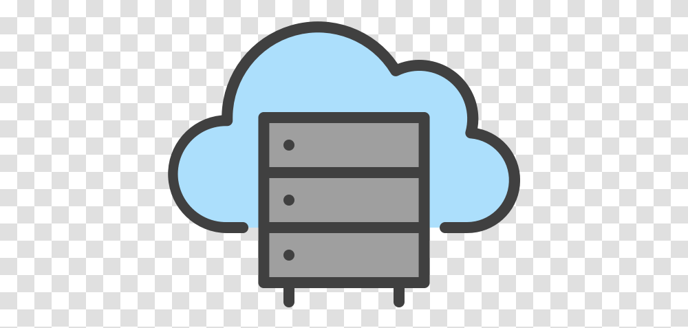 Network Database Server Hosting Cloud Database, Furniture, Mailbox, Cabinet, Label Transparent Png