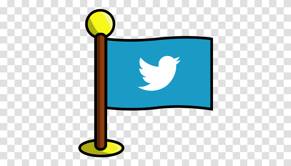 Networking Media Twitter Flag Social Bird Icon Youtube Twitter, Symbol, Animal, Cat, Pet Transparent Png