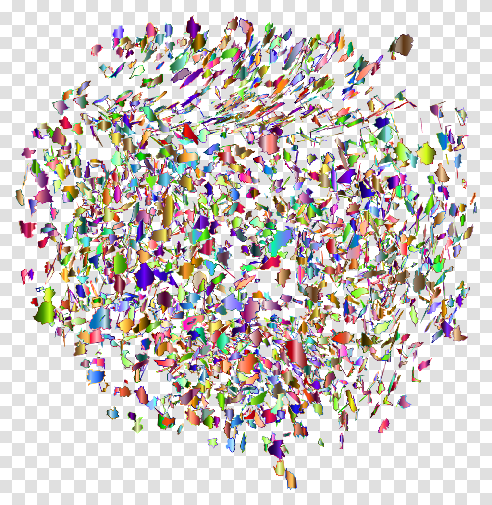 Neural Network Background, Confetti, Paper Transparent Png