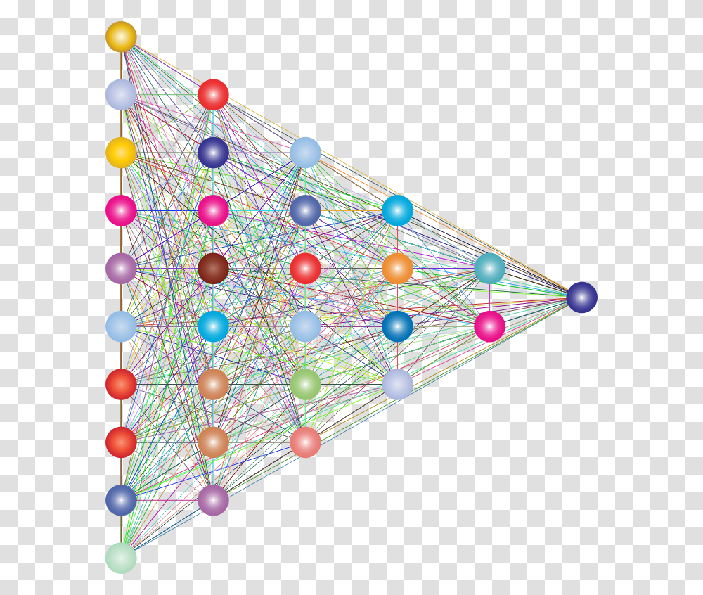 Neural Network Deep Learning Prismatic Circle, Lighting, Triangle Transparent Png