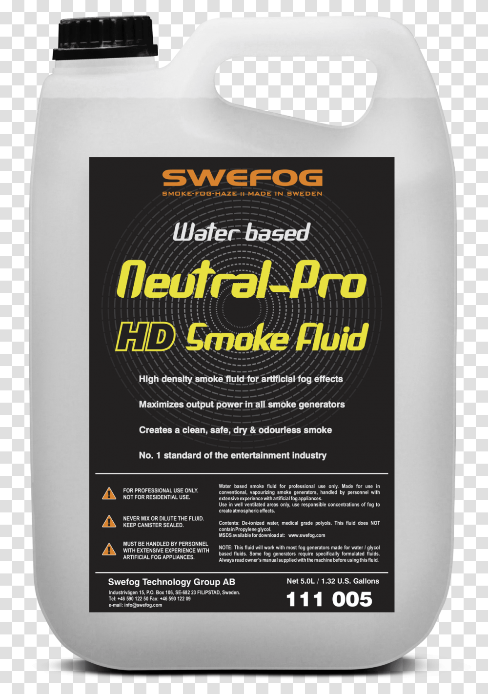 Neutral Pro Hd Smoke Fluid High Quality Fog Fluidsmoke Fluid, Label, Bottle, Poster Transparent Png