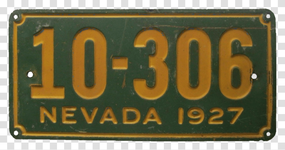 Nevada License Plate 1927 Signage, Vehicle, Transportation Transparent Png