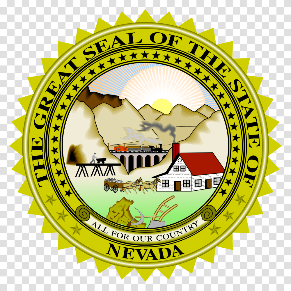 Nevada Seal, Label, Logo Transparent Png