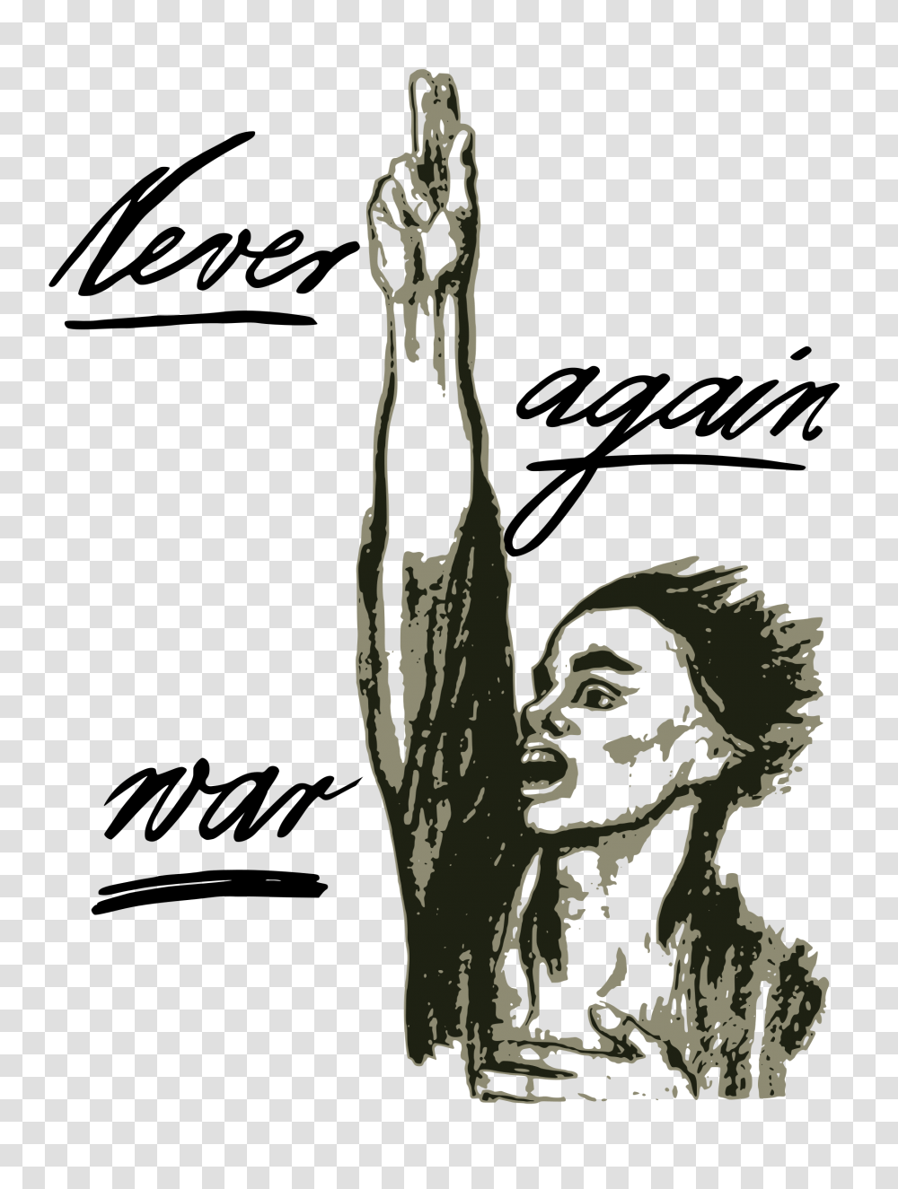 Never Again War Clipart, Silhouette, Stencil, Drawing, Sport Transparent Png