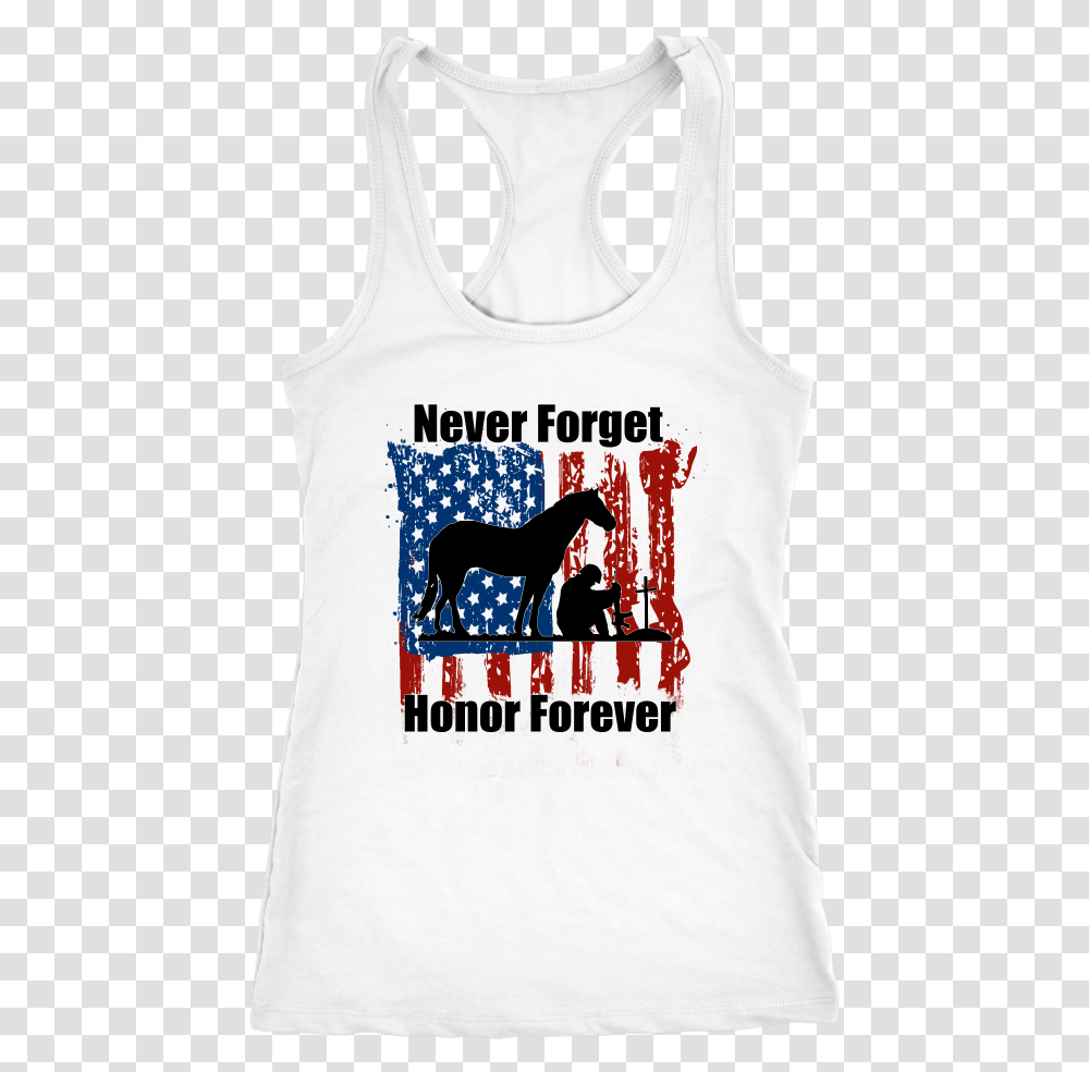 Never Forget Active Tank, Apparel, Horse, Mammal Transparent Png