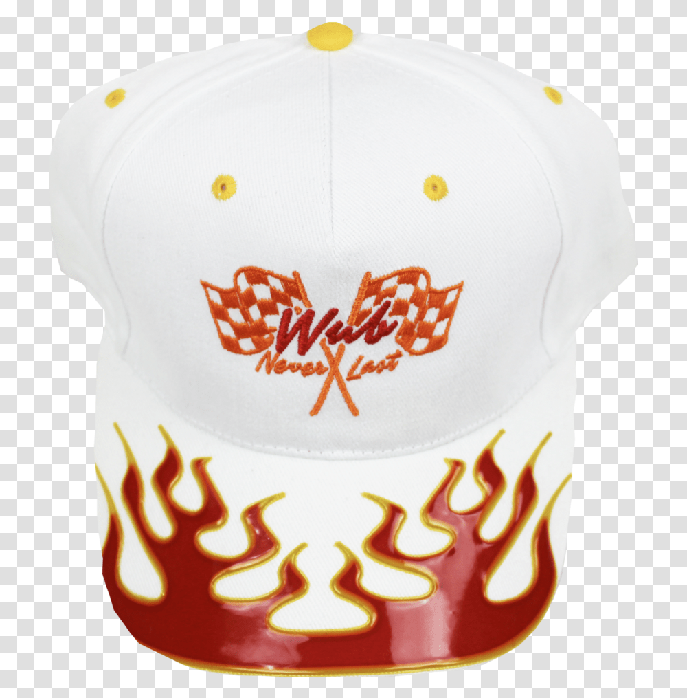 Never Last Flame Cap Baseball Cap, Apparel, Hat Transparent Png
