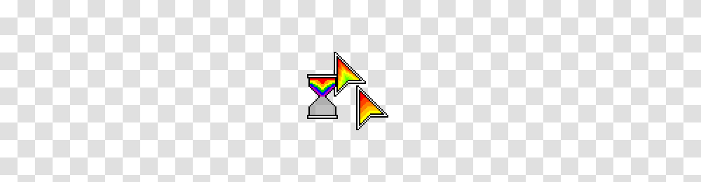 Never Lost Rainbow Cursors, Triangle, First Aid Transparent Png