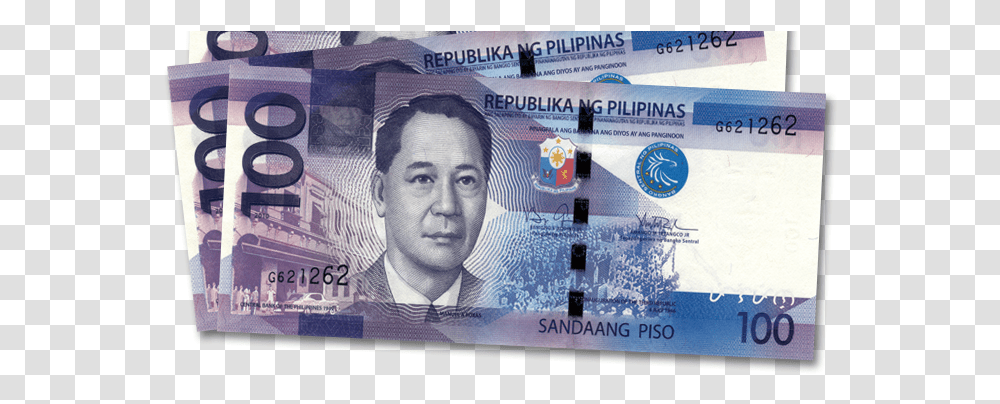 New 100 Peso Bill, Person, Human, Money Transparent Png