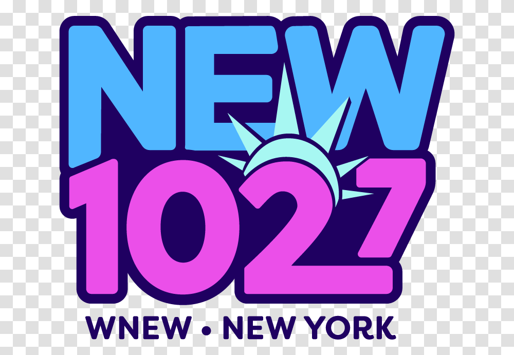 New 102.7 New York, Number, Purple Transparent Png