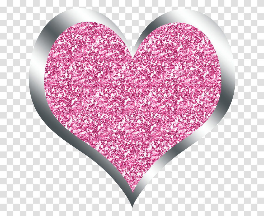 New 2 Pink Glitter Heart Glitter Heart Background, Light, Rug Transparent Png