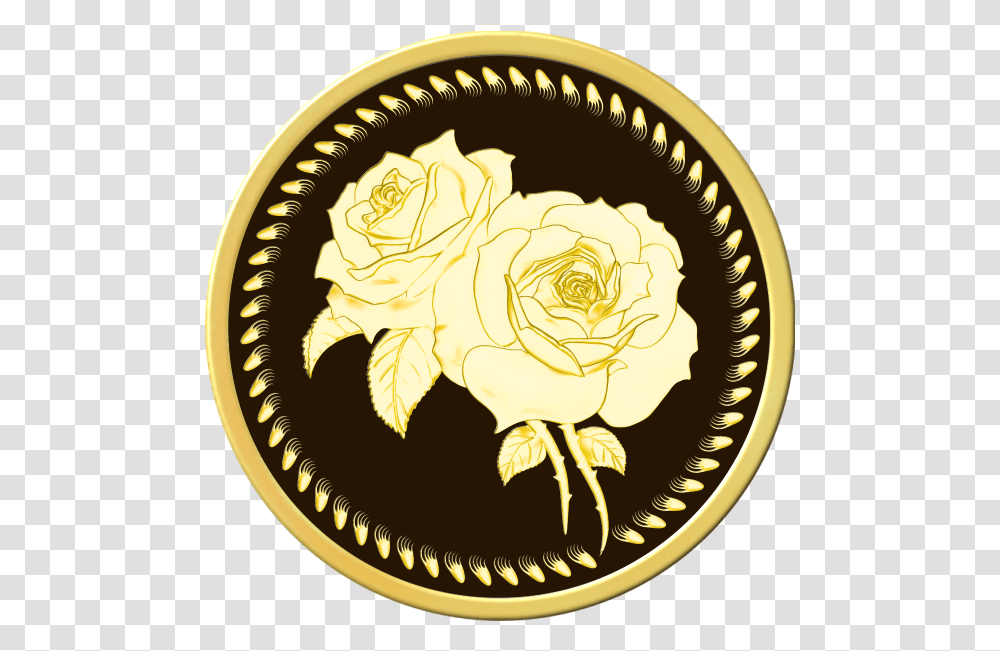 New 3d Flower Gold Coin Omkar Mint Electrical Parade Logo, Label, Text, Money, Meal Transparent Png