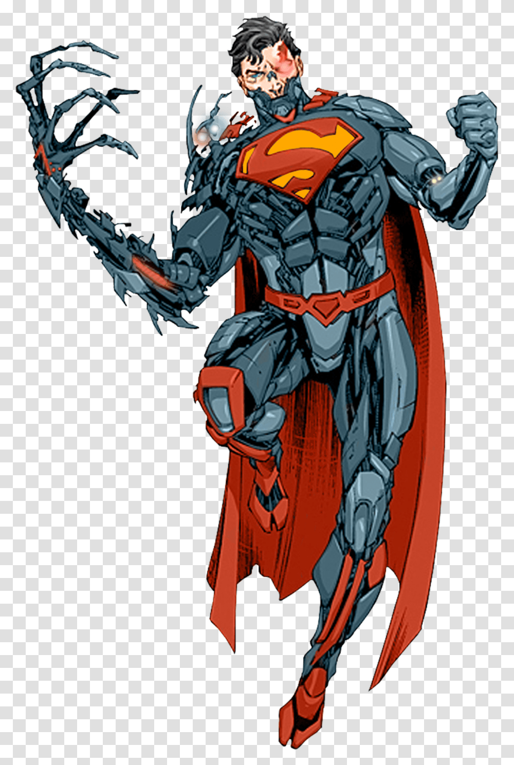New 52 Cyborg Superman, Batman, Person, Human, Hand Transparent Png