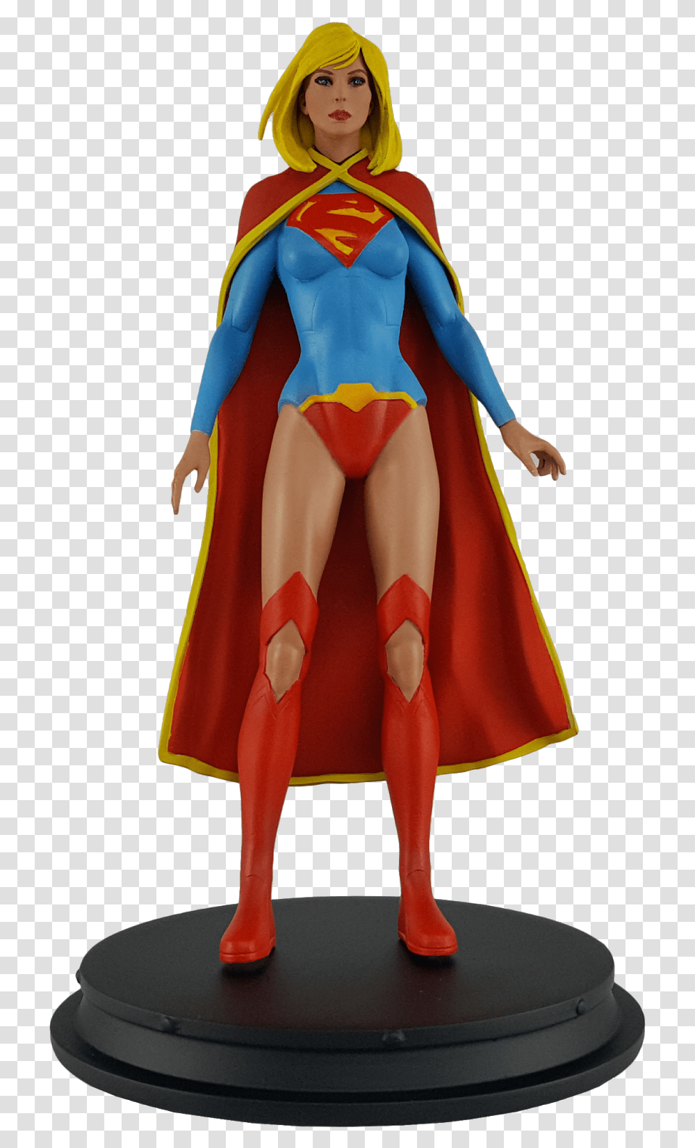 New 52 Supergirl Statue Available 4th Quarter 2019 New 52 Supergirl Statue, Clothing, Cape, Person, Figurine Transparent Png
