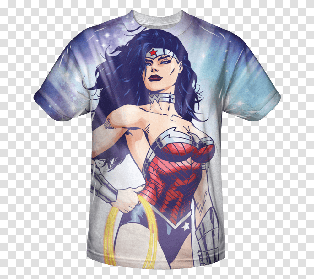 New 52 Wonder Woman Close Up T Shirt Wonder Woman, Apparel, Skin, T-Shirt Transparent Png