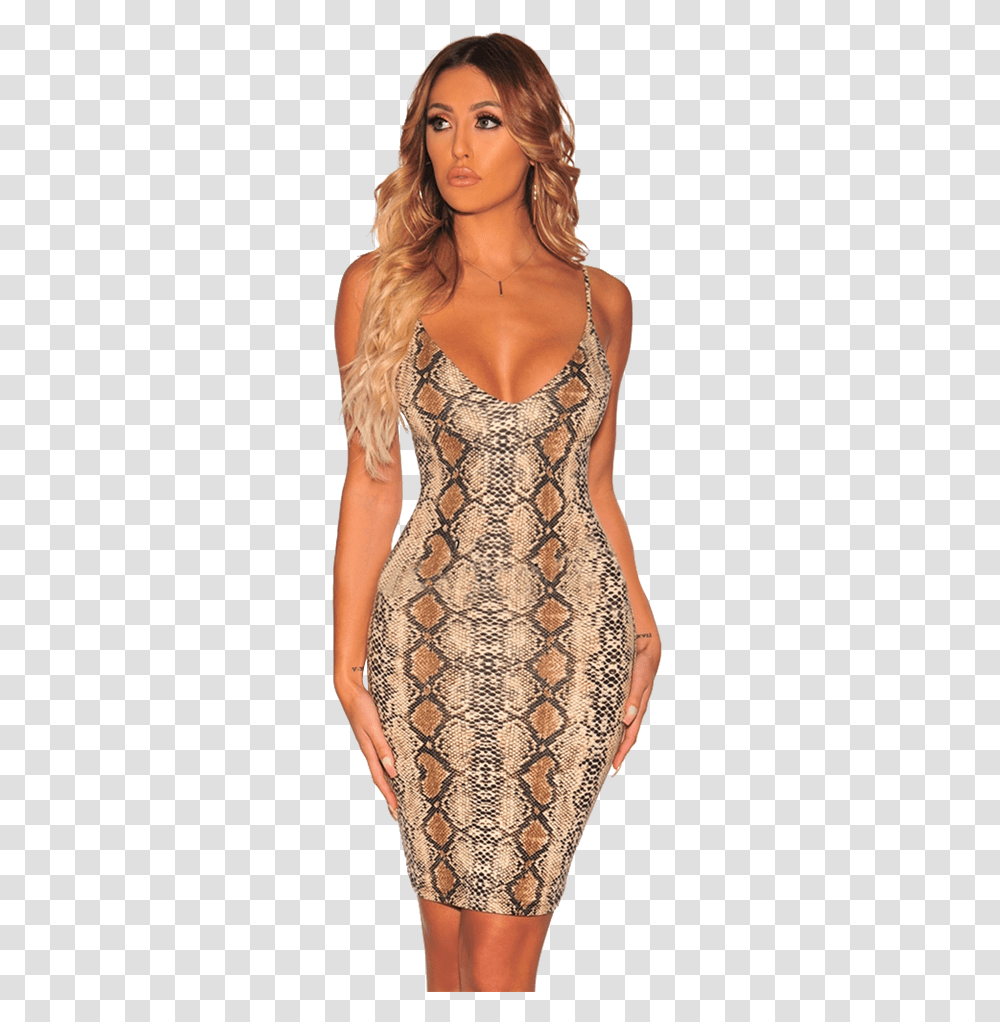 New Arrival Fashion 2019 Hot Selling Summer Lace Bodysuit Bodycon Snakeskin Midi Dress, Apparel, Person, Human Transparent Png
