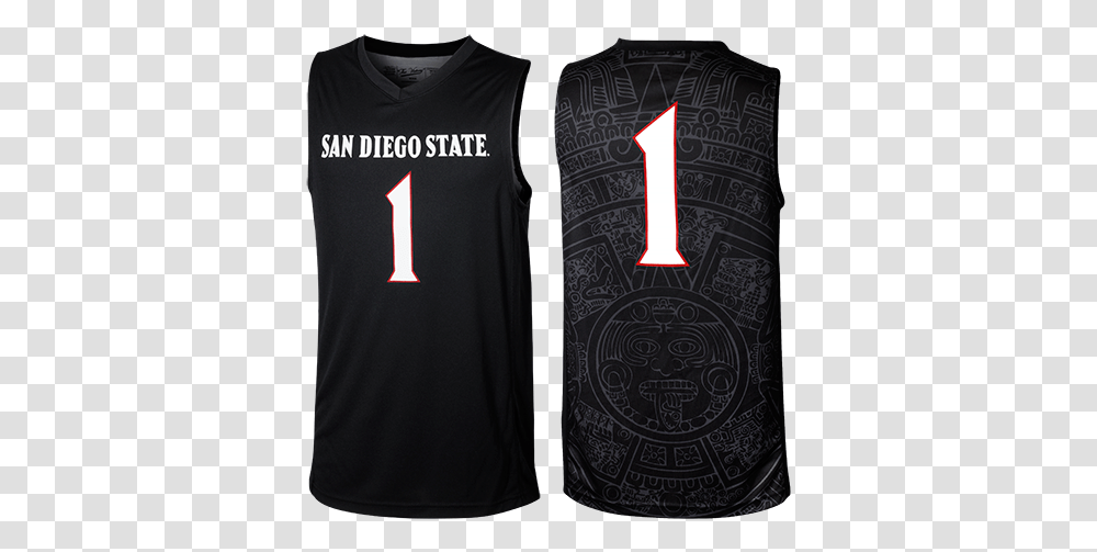 New Basketball Jersey San Diego State Aztec Calendar Basketball Jersey, Clothing, Apparel, Sleeve, Long Sleeve Transparent Png